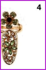 Fashion Jewelry Bowknot Nail Ring F1778 - Furdela