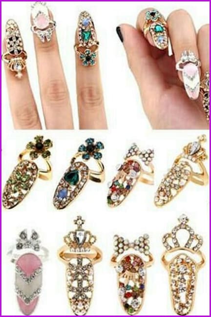 Fashion Jewelry Bowknot Nail Ring F1778 - Furdela