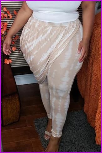 Fashion Printed Plus Size Pants For WomenDE934 - Furdela
