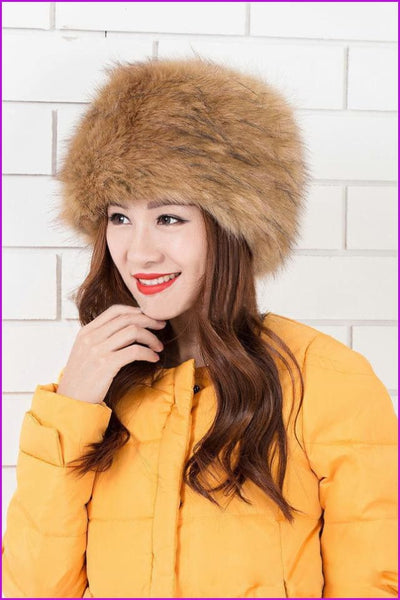 Faux Fox Fur Russian Cossack Style Cap - Furdela