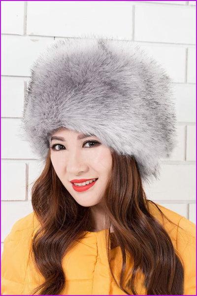 Faux Fox Fur Russian Cossack Style Cap - Furdela