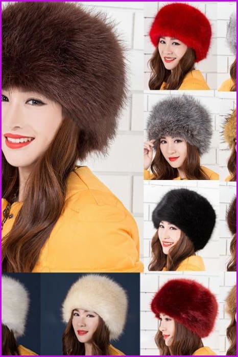 Faux Fox Fur Russian Cossack Style Cap - Furdela