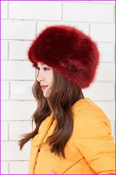 Faux Fox Fur Russian Cossack Style Cap - Furdela