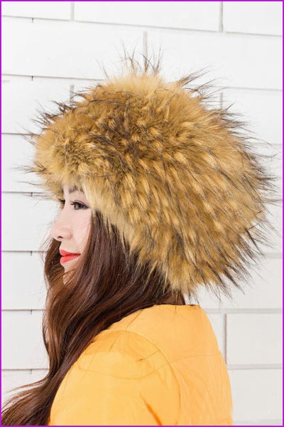 Faux Fox Fur Russian Cossack Style Cap - Furdela