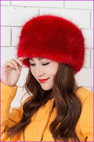 Faux Fox Fur Russian Cossack Style Cap - Furdela