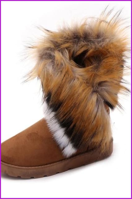 Faux Fur Ankle Booties F286 - Furdela Wholesale