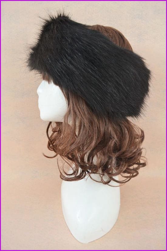 Faux Fur Headband Earwarmer Earmuffs Hat F1380 - Furdela