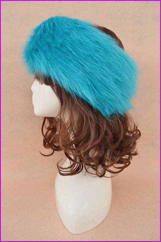 Faux Fur Headband Earwarmer Earmuffs Hat F1380 - Furdela