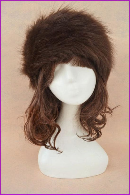 Faux Fur Headband Earwarmer Earmuffs Hat F1380 - Furdela