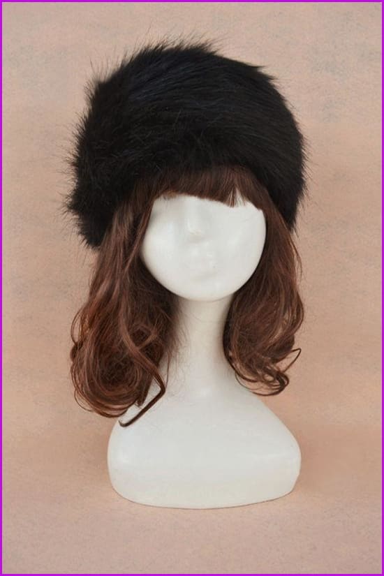 Faux Fur Headband Earwarmer Earmuffs Hat F1380 - Furdela