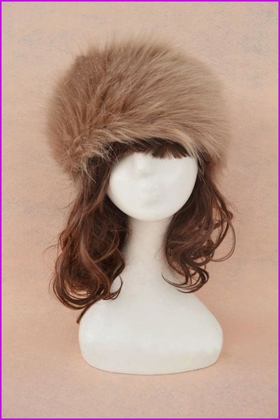 Faux Fur Headband Earwarmer Earmuffs Hat F1380 - Furdela