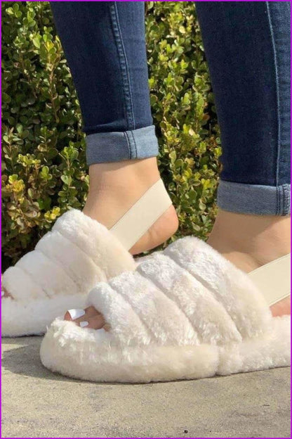 Faux Fur Sandal F498 - Furdela