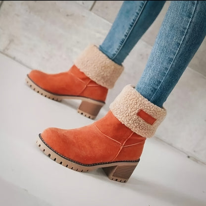 Women's Warm Plush Lined Boots RB1478 Furdela