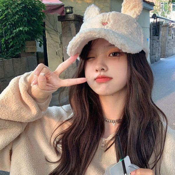 Bunny Rabbit Ear Fluffy Cap