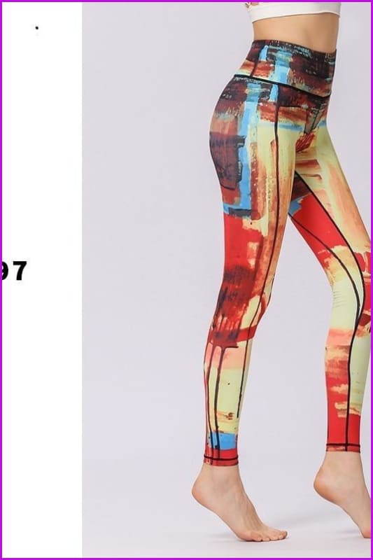 Female Trousers Sport Tights Yoga Pants DE130 - Furdela