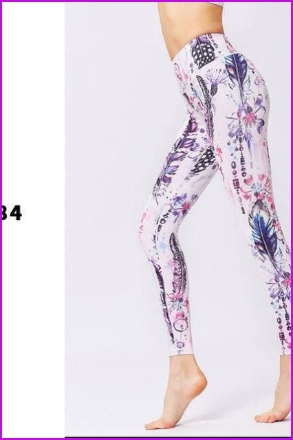 Female Trousers Sport Tights Yoga Pants DE130 - Furdela