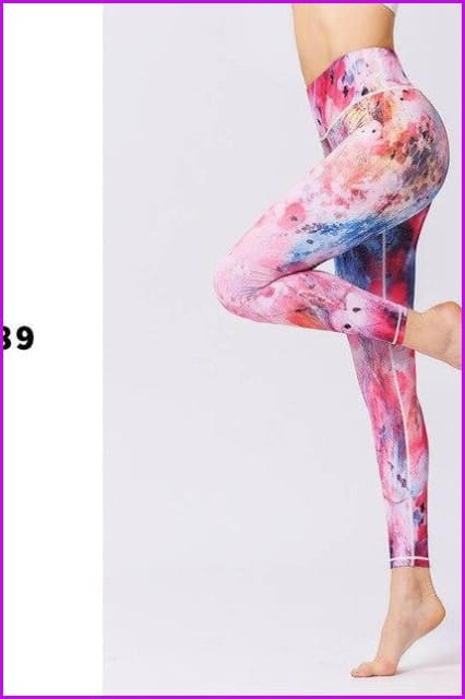 Female Trousers Sport Tights Yoga Pants DE130 - Furdela