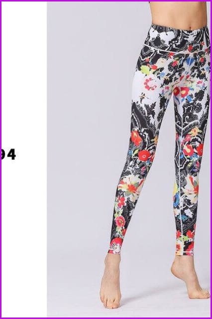 Female Trousers Sport Tights Yoga Pants DE130 - Furdela