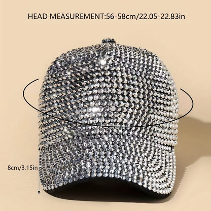 Full Rhinestone Sparkle Baseball Cap EF8502 Furdela