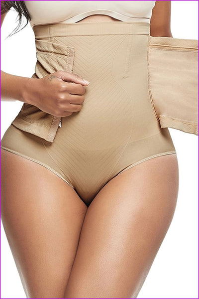 Fine Women's Sports Latex Waist Trainer Corsets High Waist Shapewear Shaper Girdle F796 - Furdela