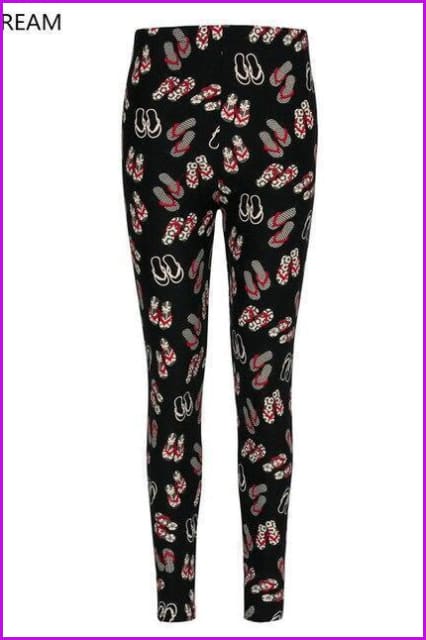 Flowers Printed Ankle-Length Elasticity Pant DE109 - Furdela