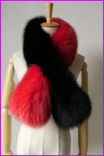 Fox Fur Collar Scarf DO1341 - Furdela