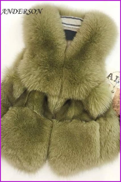 Fox Fur Gilet 55CM DO1494 - Furdela