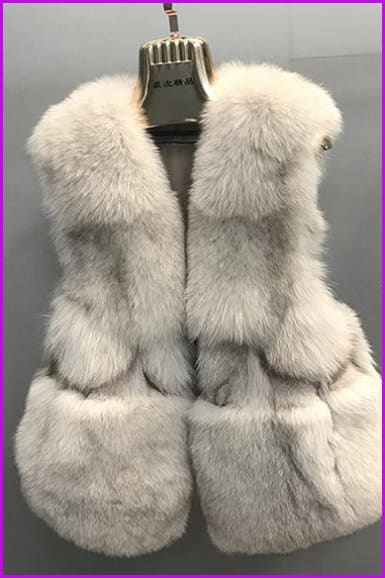 Fox Fur Gilet 55CM DO1494 - Furdela