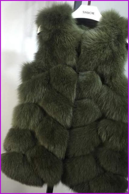 Fox Fur Gilet 70cm - Furdela