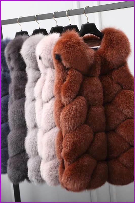 Fox Fur Gilet 70cm - Furdela