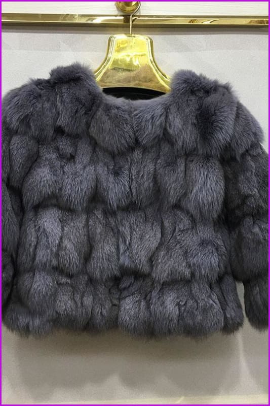 Fox Fur Jacket Coats - Furdela
