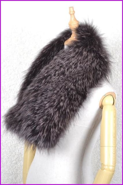 Fox Fur Knitted Circle Scarf DO1249 - Furdela