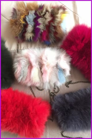 Fox Fur Purse Bag - Furdela Wholesale