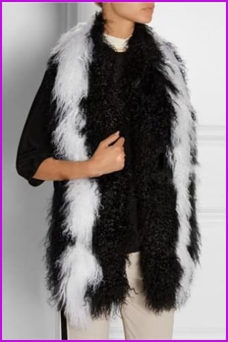 Genuine Lamb/Sheep Fur Scarf DO1352 - Furdela Wholesale