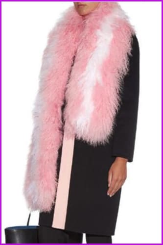 Genuine Lamb/Sheep Fur Scarf DO1352 - Furdela Wholesale