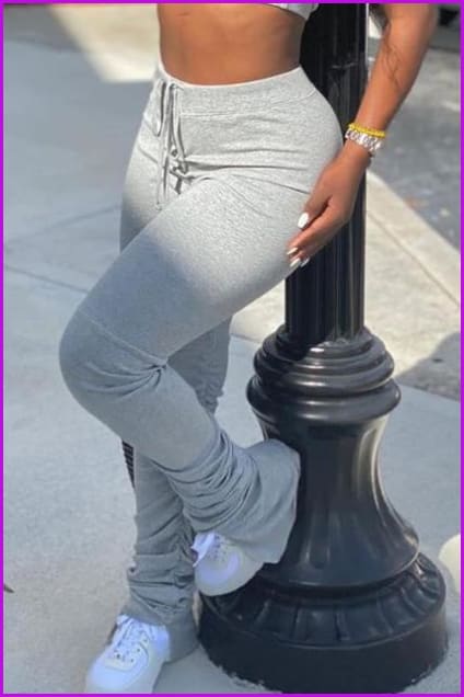 Stacked clearance legging joggers