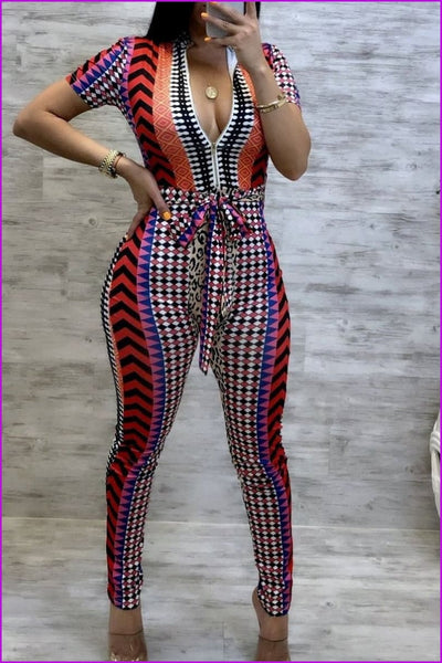 Green/Red Snake Skin Onesies Bodysuit Romper XXS-M F245 - Furdela