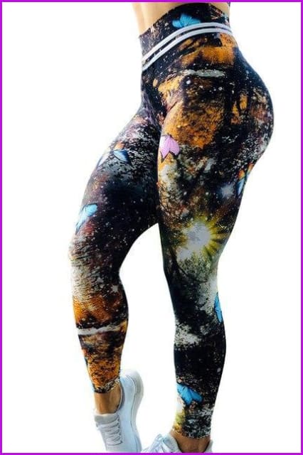 Gym Sport Fitness Yoga Running Tights Pants DE123 - Furdela