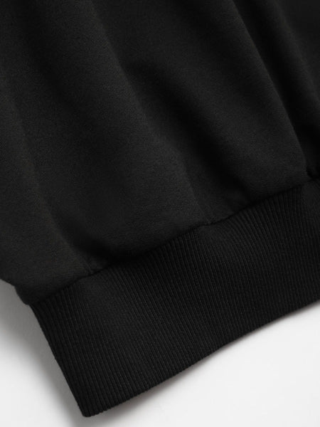 Plus Size Dropped Shoulder Figure Letter Print Sweatshirt AT9041