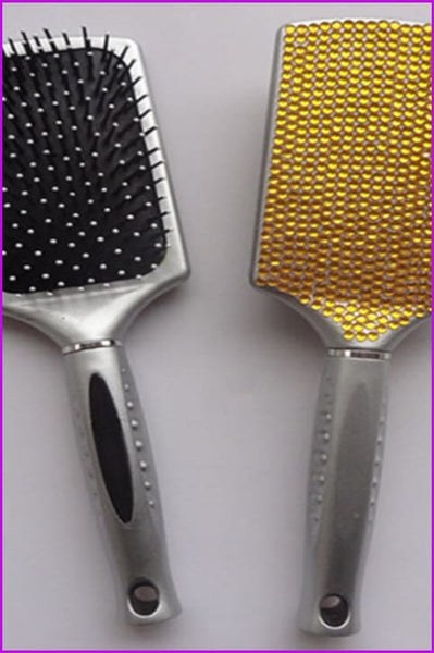 Hair Brush Bomb with AB Crystal Handmade Bling Rhinestone F037 - Furdela