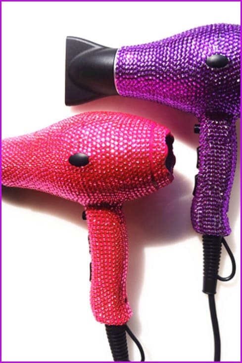 Hair Dryer Bling Rhinestone - Furdela