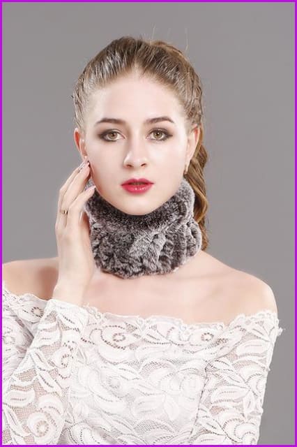 Handmade Stretch Rabbit Fur Scarf - Furdela Wholesale