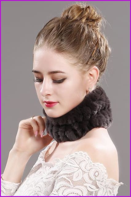 Handmade Stretch Rabbit Fur Scarf - Furdela Wholesale