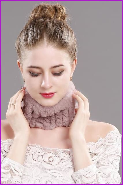 Handmade Stretch Rabbit Fur Scarf - Furdela Wholesale