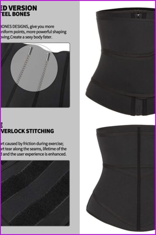 High Quality Sauna Waist Trainer Corset Sweat Waist Trainer Belt S-3XL - Furdela