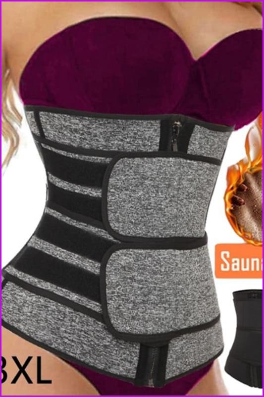 High Quality Sauna Waist Trainer Corset Sweat Waist Trainer Belt S-3XL - Furdela