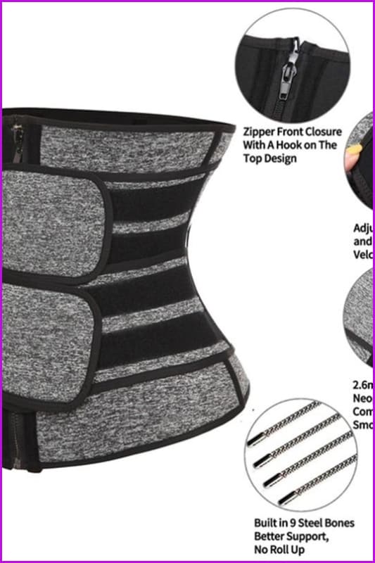 High Quality Sauna Waist Trainer Corset Sweat Waist Trainer Belt S-3XL - Furdela