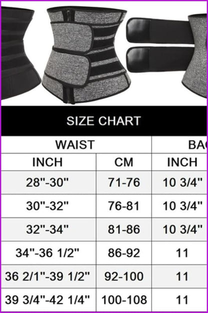 High Quality Sauna Waist Trainer Corset Sweat Waist Trainer Belt S-3XL - Furdela