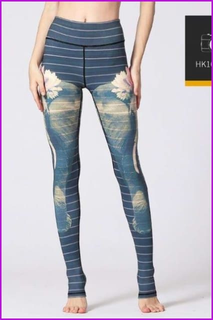 High Waist Yoga Leggings Tight Pants DE115 - Furdela