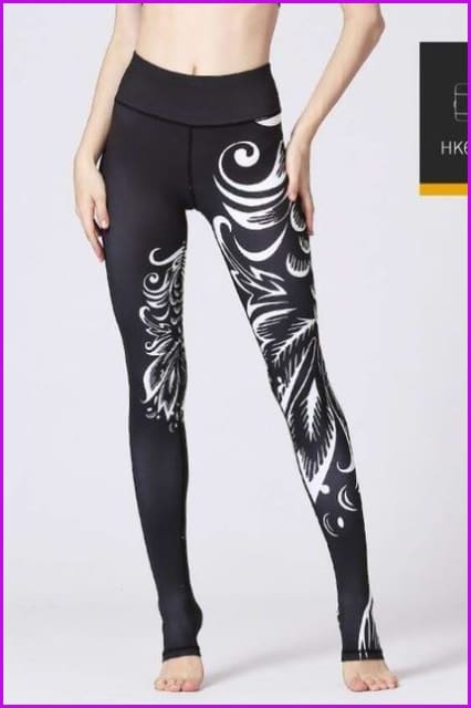 High Waist Yoga Leggings Tight Pants DE115 - Furdela